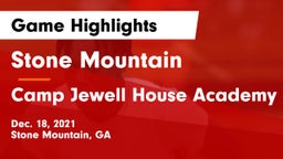 Stone Mountain   vs Camp Jewell House Academy Game Highlights - Dec. 18, 2021