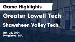 Greater Lowell Tech  vs Shawsheen Valley Tech  Game Highlights - Jan. 22, 2024