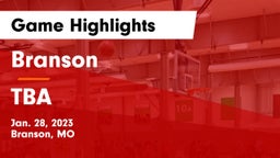 Branson  vs TBA Game Highlights - Jan. 28, 2023