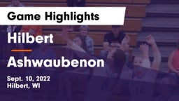 Hilbert  vs Ashwaubenon  Game Highlights - Sept. 10, 2022