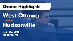 West Ottawa  vs Hudsonville  Game Highlights - Feb. 25, 2020