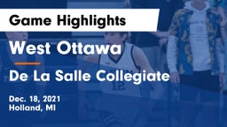 West Ottawa  vs De La Salle Collegiate Game Highlights - Dec. 18, 2021