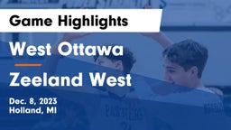 West Ottawa  vs Zeeland West  Game Highlights - Dec. 8, 2023