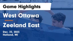 West Ottawa  vs Zeeland East  Game Highlights - Dec. 22, 2023