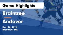 Braintree  vs Andover  Game Highlights - Dec. 20, 2021