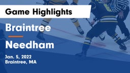 Braintree  vs Needham  Game Highlights - Jan. 5, 2022