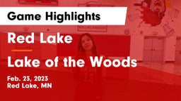 Red Lake  vs Lake of the Woods  Game Highlights - Feb. 23, 2023