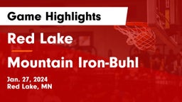 Red Lake  vs Mountain Iron-Buhl  Game Highlights - Jan. 27, 2024