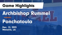 Archbishop Rummel  vs Ponchatoula  Game Highlights - Dec. 12, 2023