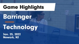 Barringer  vs Technology  Game Highlights - Jan. 25, 2022