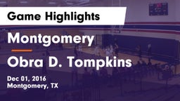 Montgomery  vs Obra D. Tompkins  Game Highlights - Dec 01, 2016
