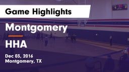 Montgomery  vs HHA Game Highlights - Dec 03, 2016