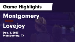 Montgomery  vs Lovejoy  Game Highlights - Dec. 2, 2023
