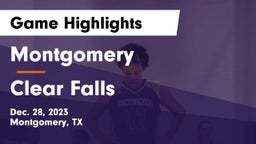 Montgomery  vs Clear Falls  Game Highlights - Dec. 28, 2023