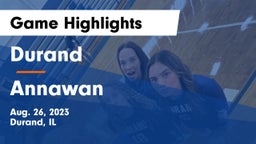 Durand  vs Annawan Game Highlights - Aug. 26, 2023