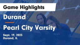 Durand  vs Pearl City Varsity Game Highlights - Sept. 19, 2023