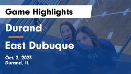 Durand  vs East Dubuque  Game Highlights - Oct. 2, 2023