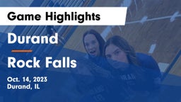 Durand  vs Rock Falls Game Highlights - Oct. 14, 2023