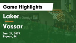 Laker  vs Vassar  Game Highlights - Jan. 24, 2023
