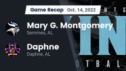 Recap: Mary G. Montgomery  vs. Daphne  2022