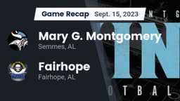 Recap: Mary G. Montgomery  vs. Fairhope  2023