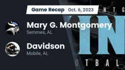 Recap: Mary G. Montgomery  vs. Davidson  2023