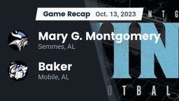 Recap: Mary G. Montgomery  vs. Baker  2023