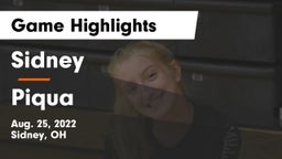 Sidney  vs Piqua  Game Highlights - Aug. 25, 2022