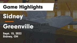 Sidney  vs Greenville  Game Highlights - Sept. 15, 2022