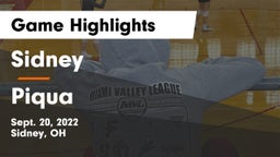 Sidney  vs Piqua  Game Highlights - Sept. 20, 2022