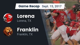 Recap: Lorena  vs. Franklin  2017