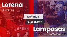 Matchup: Lorena HS vs. Lampasas  2017