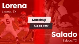 Matchup: Lorena HS vs. Salado   2017