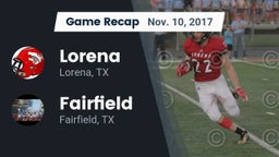 Recap: Lorena  vs. Fairfield  2017