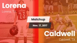 Matchup: Lorena HS vs. Caldwell  2017