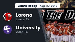 Recap: Lorena  vs. University  2018