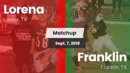 Matchup: Lorena HS vs. Franklin  2018