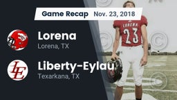 Recap: Lorena  vs. Liberty-Eylau  2018