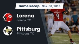 Recap: Lorena  vs. Pittsburg  2018