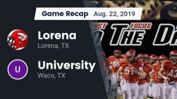 Recap: Lorena  vs. University  2019