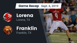Recap: Lorena  vs. Franklin  2019