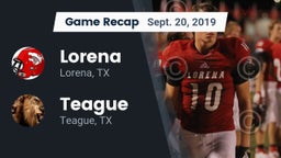 Recap: Lorena  vs. Teague  2019