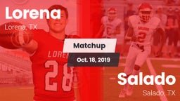 Matchup: Lorena HS vs. Salado   2019