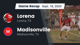 Recap: Lorena  vs. Madisonville  2020