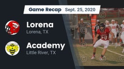 Recap: Lorena  vs. Academy  2020