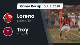 Recap: Lorena  vs. Troy  2020