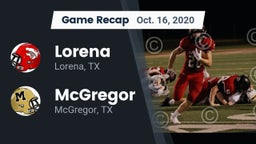 Recap: Lorena  vs. McGregor  2020