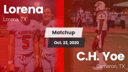Matchup: Lorena HS vs. C.H. Yoe  2020