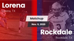 Matchup: Lorena HS vs. Rockdale  2020