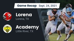 Recap: Lorena  vs. Academy  2021